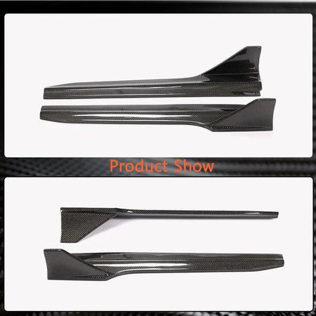 Audi S4 A4 Sline B9 Sedan Facelift 2020-2021 Side Skirts Carbon Fiber-Ahacarbon