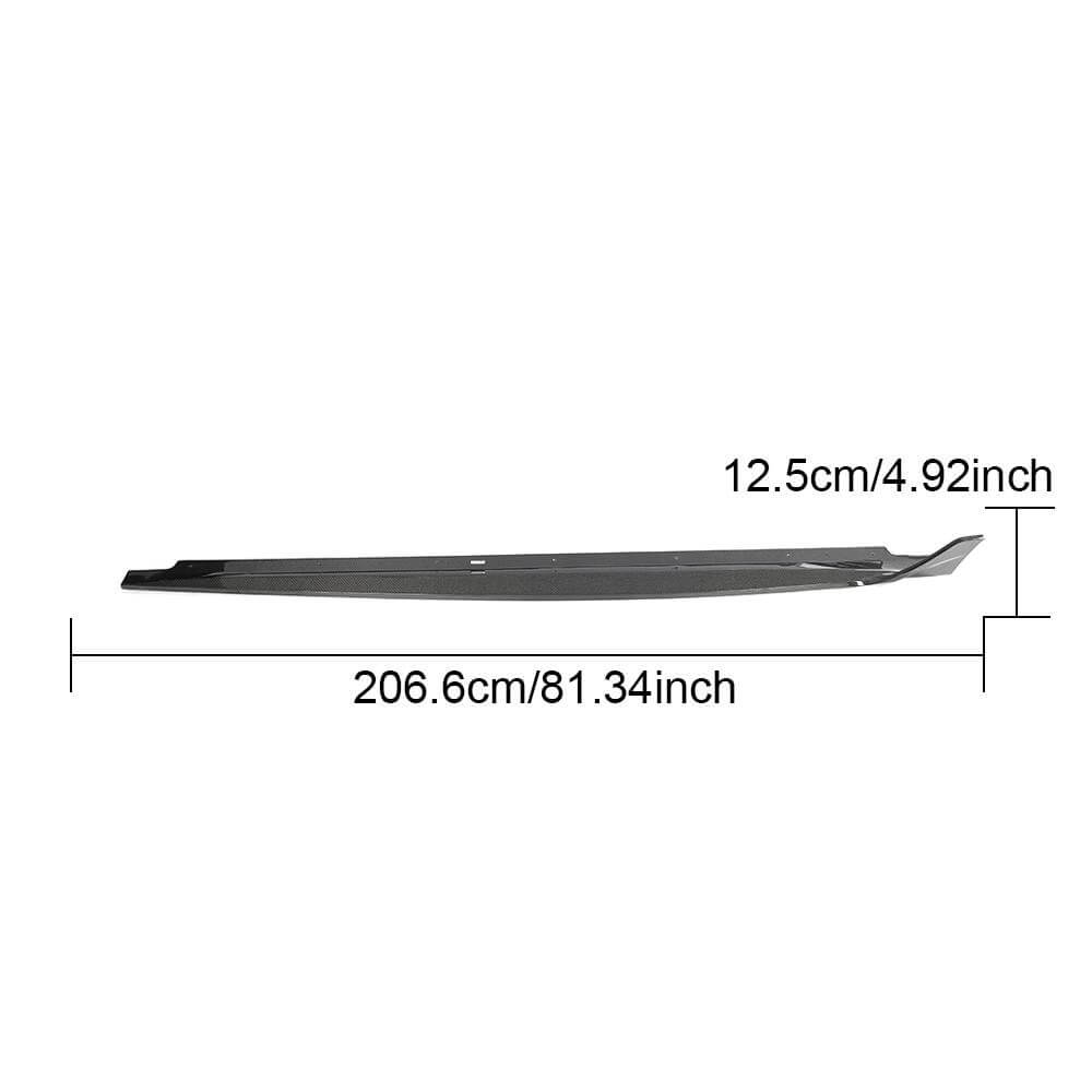 Audi S5 4 Door 2020-2021 Side Skirts Carbon Fiber-Ahacarbon