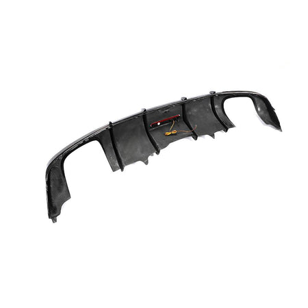 Audi S5 A5 Sline B9 2017-2020 Carbon Fiber Rear Bumper Diffuser Lip With Brake Light-Ahacarbon
