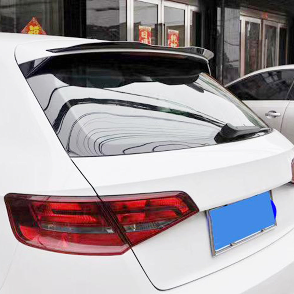 Audi A3 Hatchback 14-18 Rear Roof Spoiler Glossy Black ABS-Ahacarbon