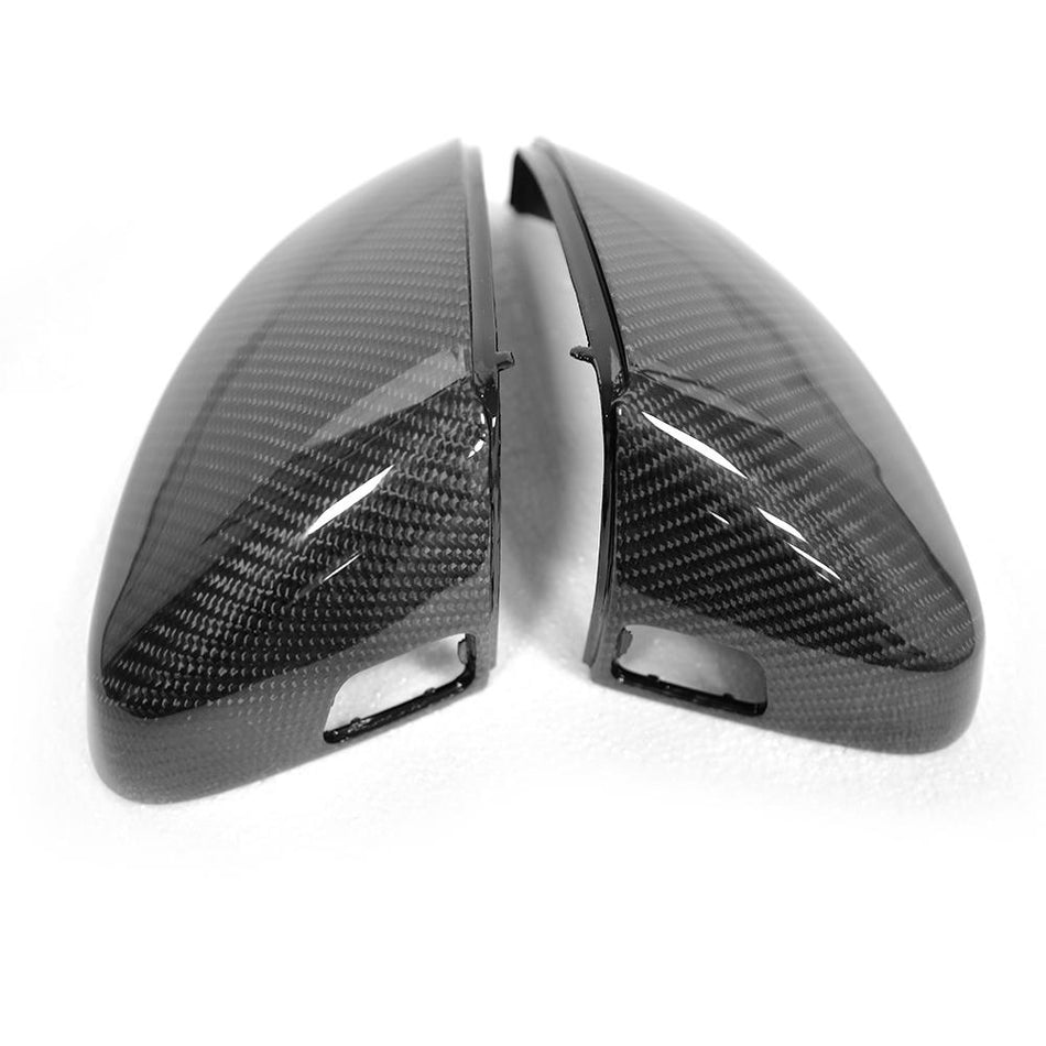 Audi A3 Sline S3 RS3 8V 8V.5 2014-2019 Mirror Covers Replacement Style Carbon Fiber-Ahacarbon