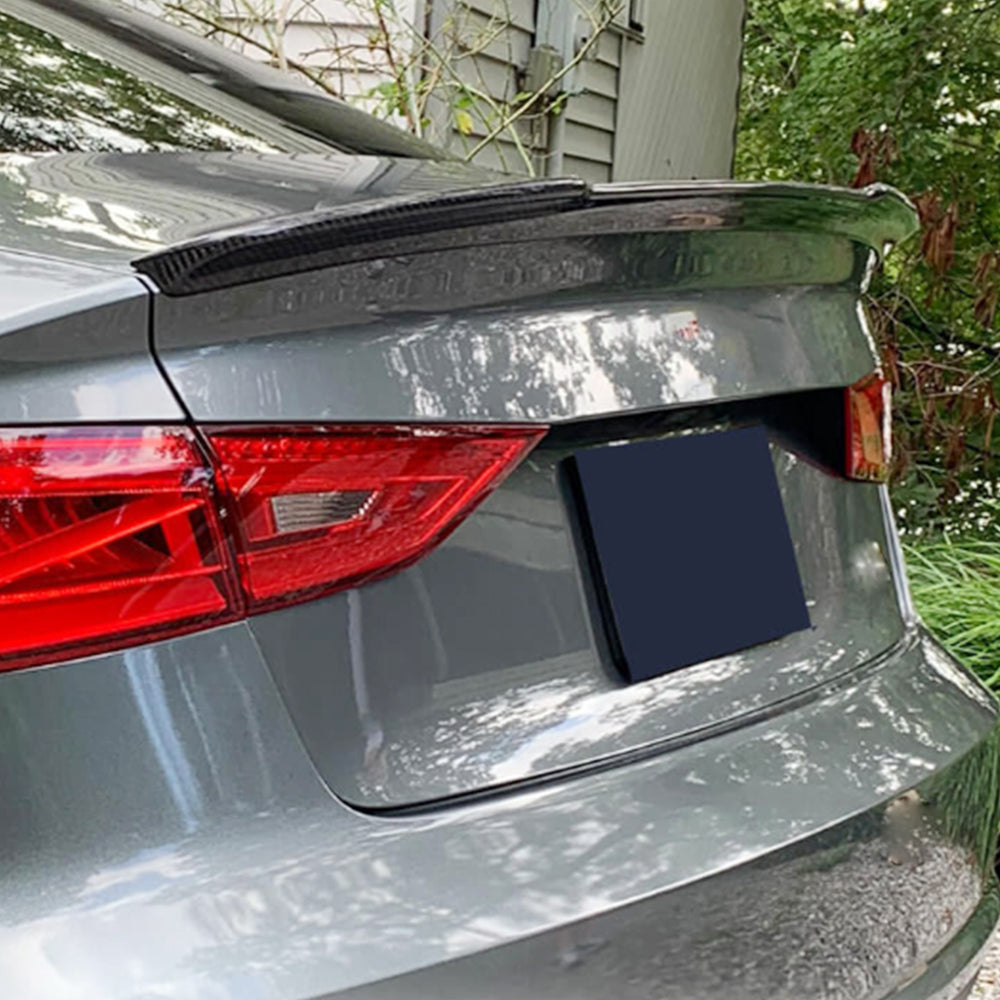 Audi A3 Sline S3 RS3 8V 8V.5 Sedan 2014-2020 Rear Trunk Spoiler Carbon Fiber-Ahacarbon