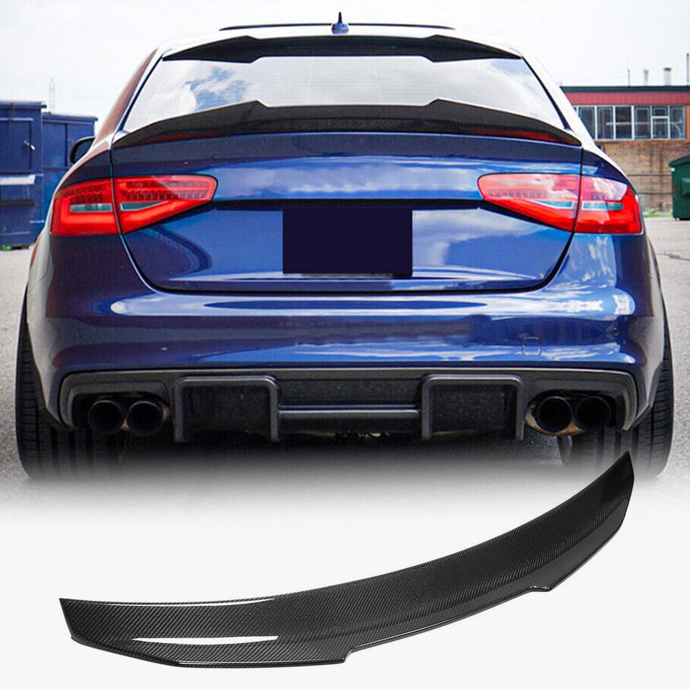 Audi A4 B8.5 Base Sedan Facelift 2013-2016 Rear Trunk Spoiler Carbon Fiber/FRP-Ahacarbon