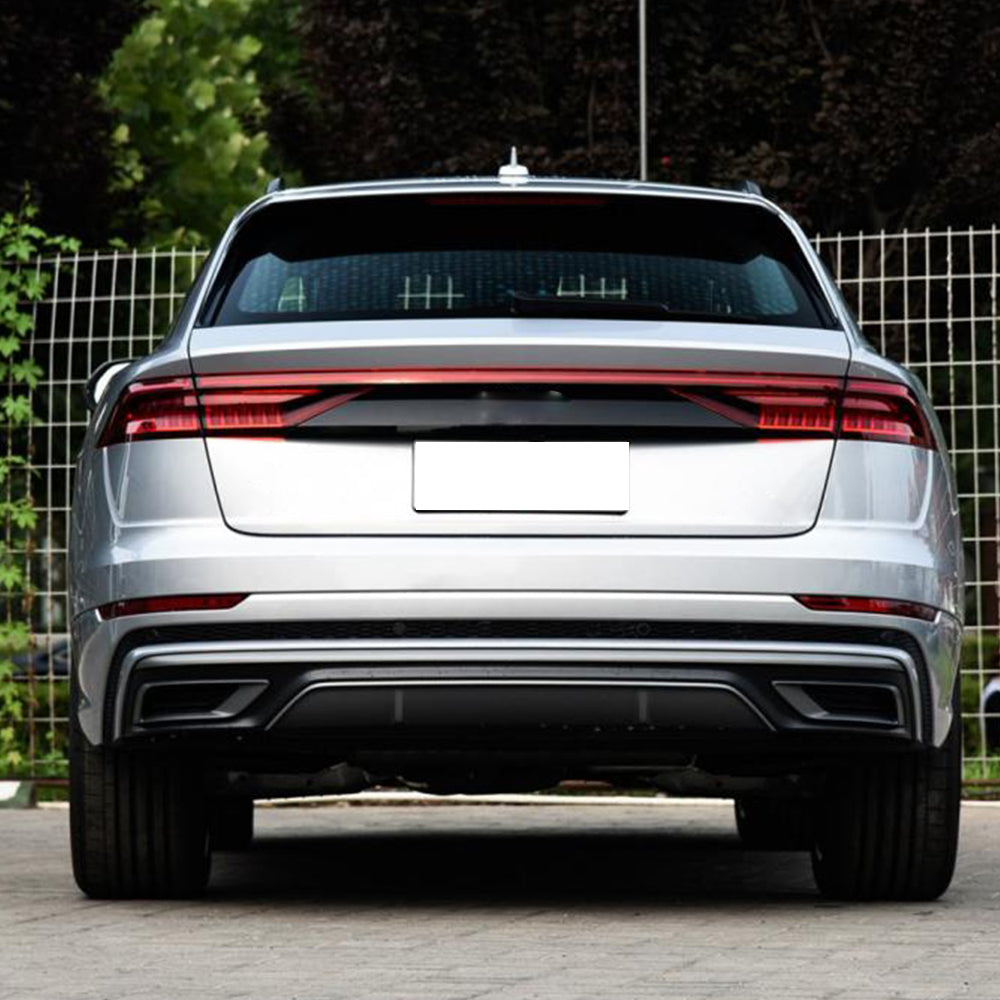 Audi Q8 SQ8 Sport Utility 4-Door 2019-2022 Rear Bumper Diffuser Carbon Fiber-Ahacarbon
