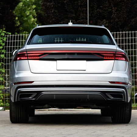 Audi Q8 SQ8 Sport Utility 4-Door 2019-2022 Rear Bumper Diffuser Carbon Fiber-Ahacarbon