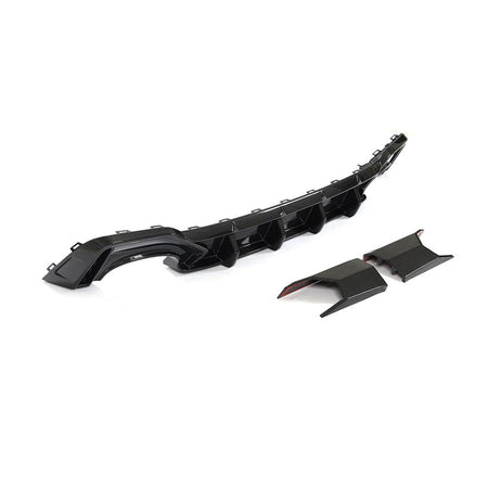 Audi RS6 C8 Avant 2019-2023 Rear Bumper Diffuser Dry Carbon Fiber-Ahacarbon