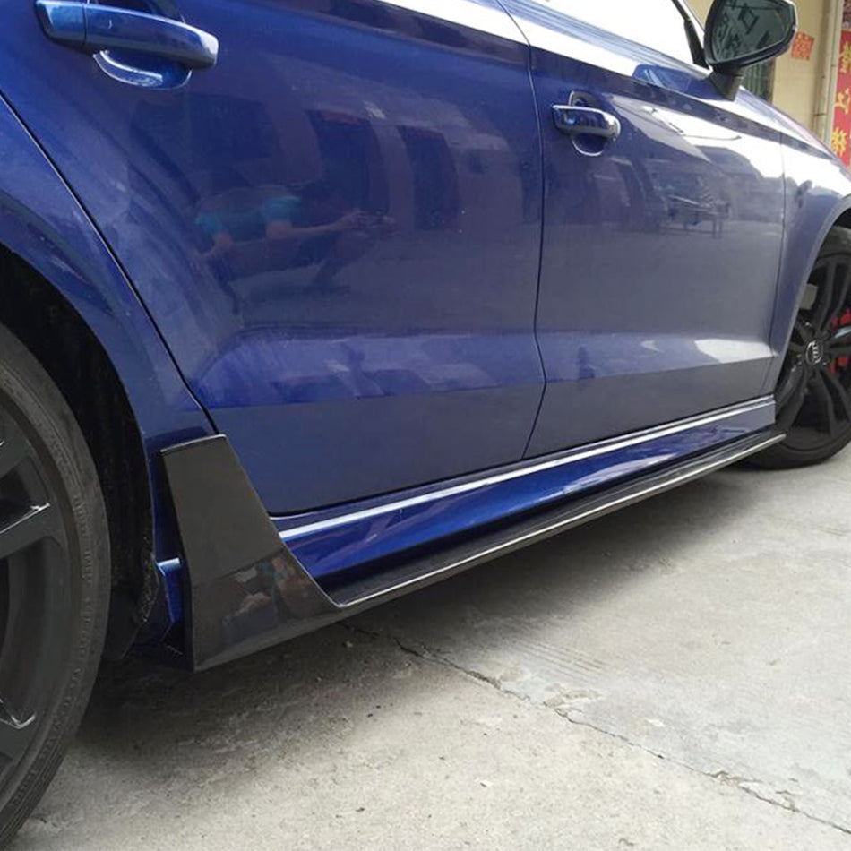 Audi S3 A3 8V Sline Sedan 2014-2019 Side Skirts Carbon Fiber-Ahacarbon
