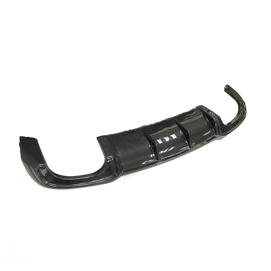 Audi S3 A3 8V Sline Sedan Facelift 2017-2020 Rear Bumper Diffuser Lip Carbon Fiber-Ahacarbon