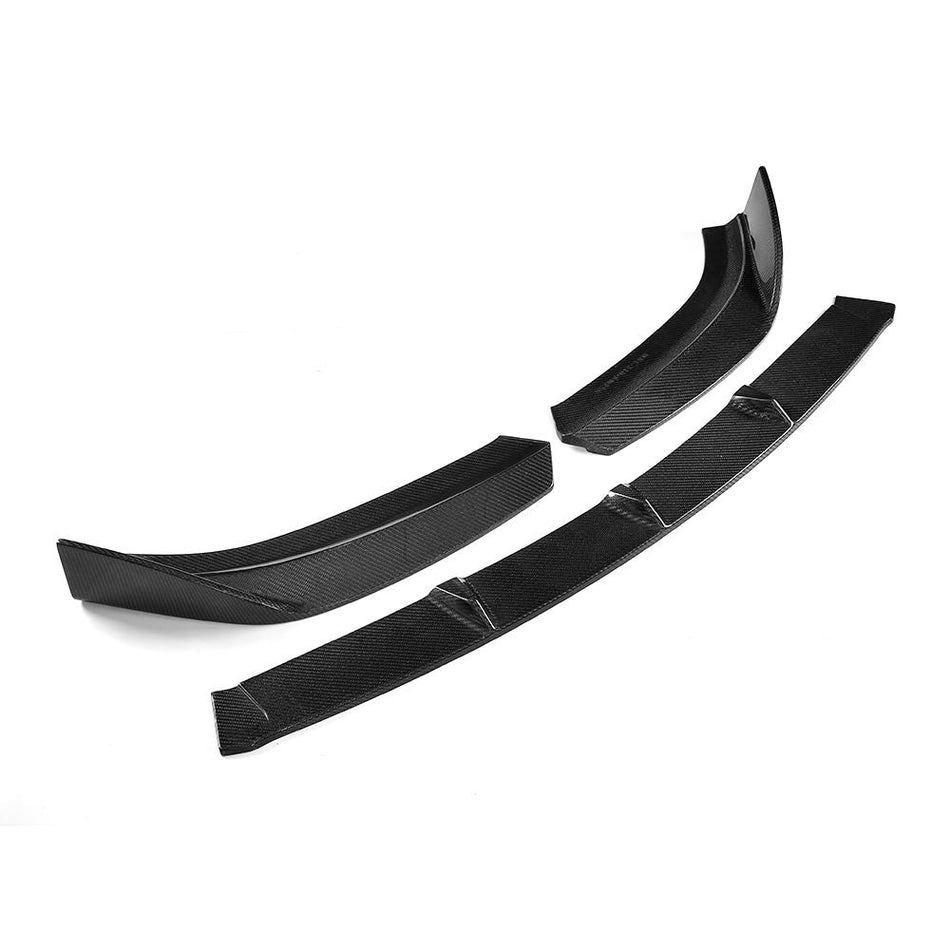 Audi S3 A3 Sline 8V.5 Sedan 2017-2020 Front Bumper Lip Carbon Fiber-Ahacarbon