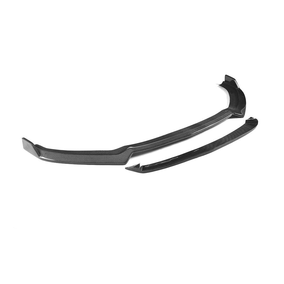 Audi S3 A3 Sline 8V.5 Sedan 2017-2020 Front Bumper Lip Carbon Fiber-Ahacarbon