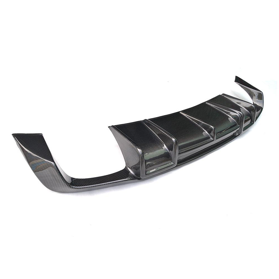 Audi S3 A3 Sline 8V Sedan Pre-facelift 2014-2016 Rear Bumper Diffuser Carbon Fiber-Ahacarbon