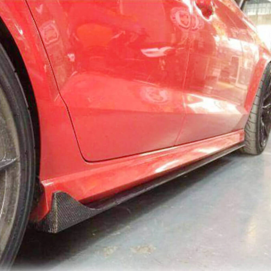 Audi S3 A3 Sline RS3 8V 8V.5 Sedan 2014-2019 Side Skirts Carbon Fiber-Ahacarbon
