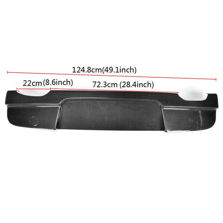 BMW 1 Seires E87 M Sport 2007-2012 Rear Bumper Diffuser Carbon Fiber-Ahacarbon