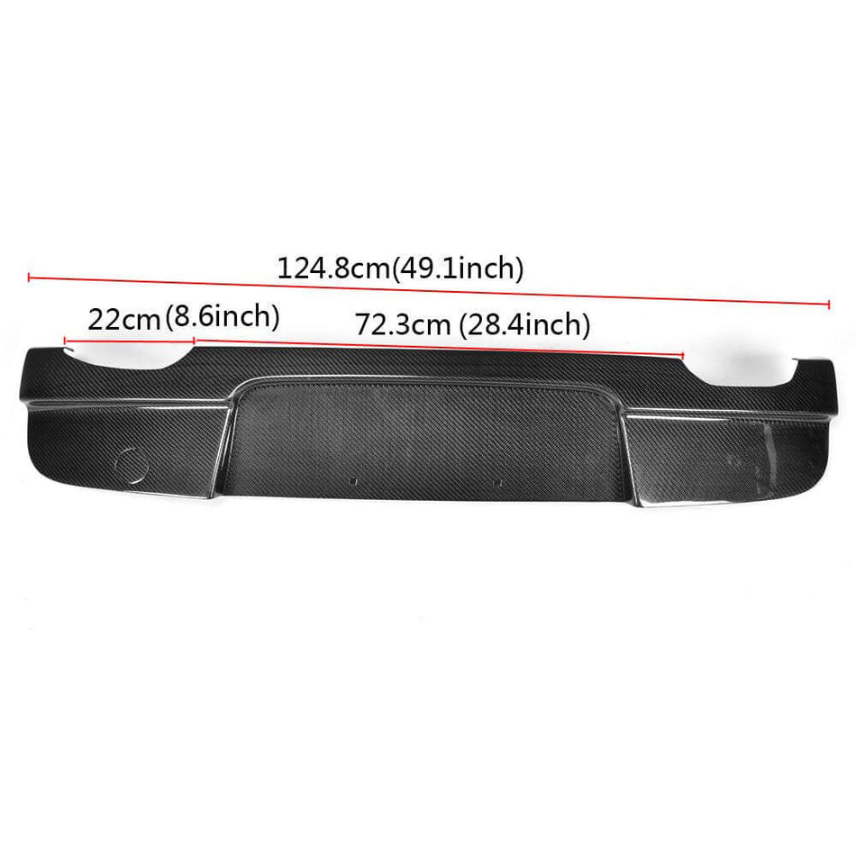 BMW 1 Seires E87 M Sport 2007-2012 Rear Bumper Diffuser Carbon Fiber-Ahacarbon