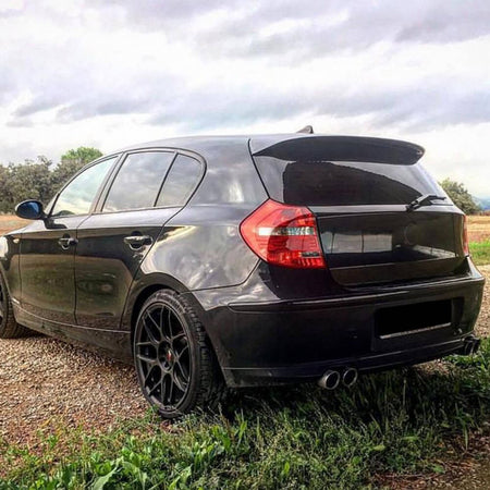 BMW 1 Series E81 E87 2005-2012 Rear Roof Spoiler Glossy Black ABS-Ahacarbon