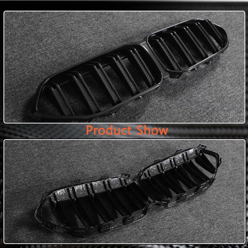 BMW 2 Series F44 220i 228i Sedan 4-Door 2021-2023 Front Grille Dry Carbon Fiber-Ahacarbon