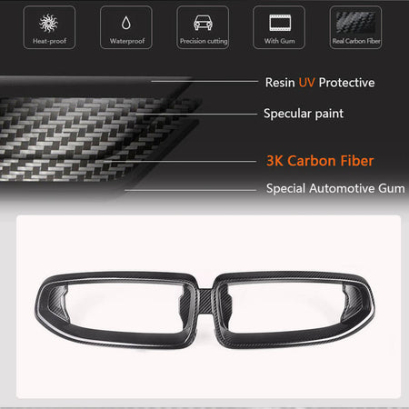 BMW 2 Series G42 220i 230i M Sport M240i xDrive Coupe 2021+ Front Grille Dry Carbon Fiber-Ahacarbon