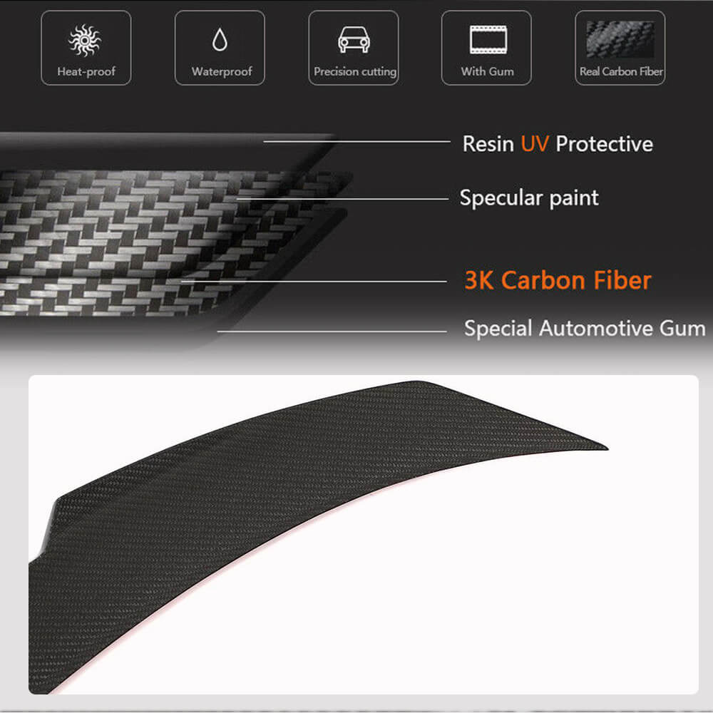 BMW 2 Series G42 G87 M2 Coupe 2-Door 2022+ Rear Trunk Spoiler Carbon Fiber-Ahacarbon