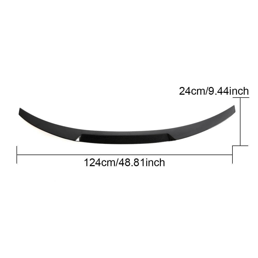BMW 3 Series F30 F35 2012-2019 Rear Trunk Spoiler Dry Carbon Fiber-Ahacarbon