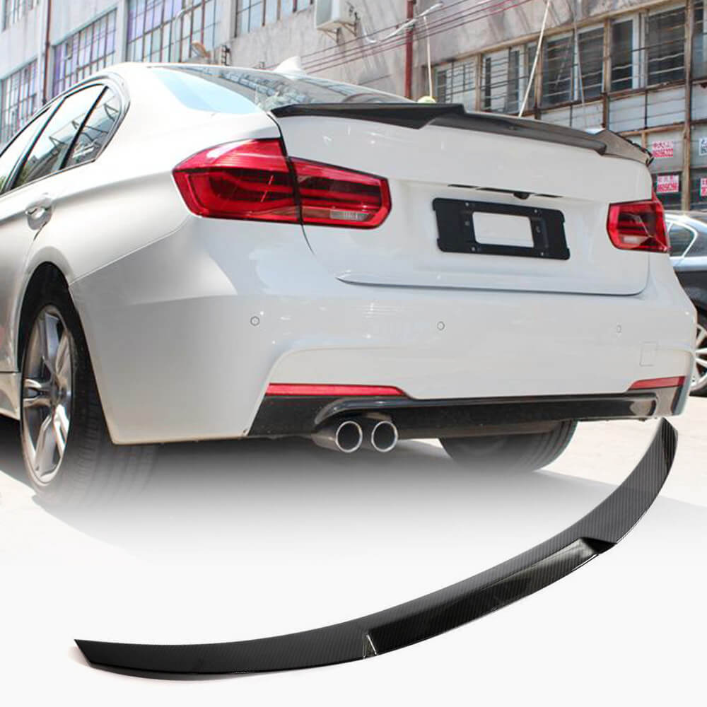 BMW 3 Series F30 F35 2012-2019 Rear Trunk Spoiler Dry Carbon Fiber-Ahacarbon