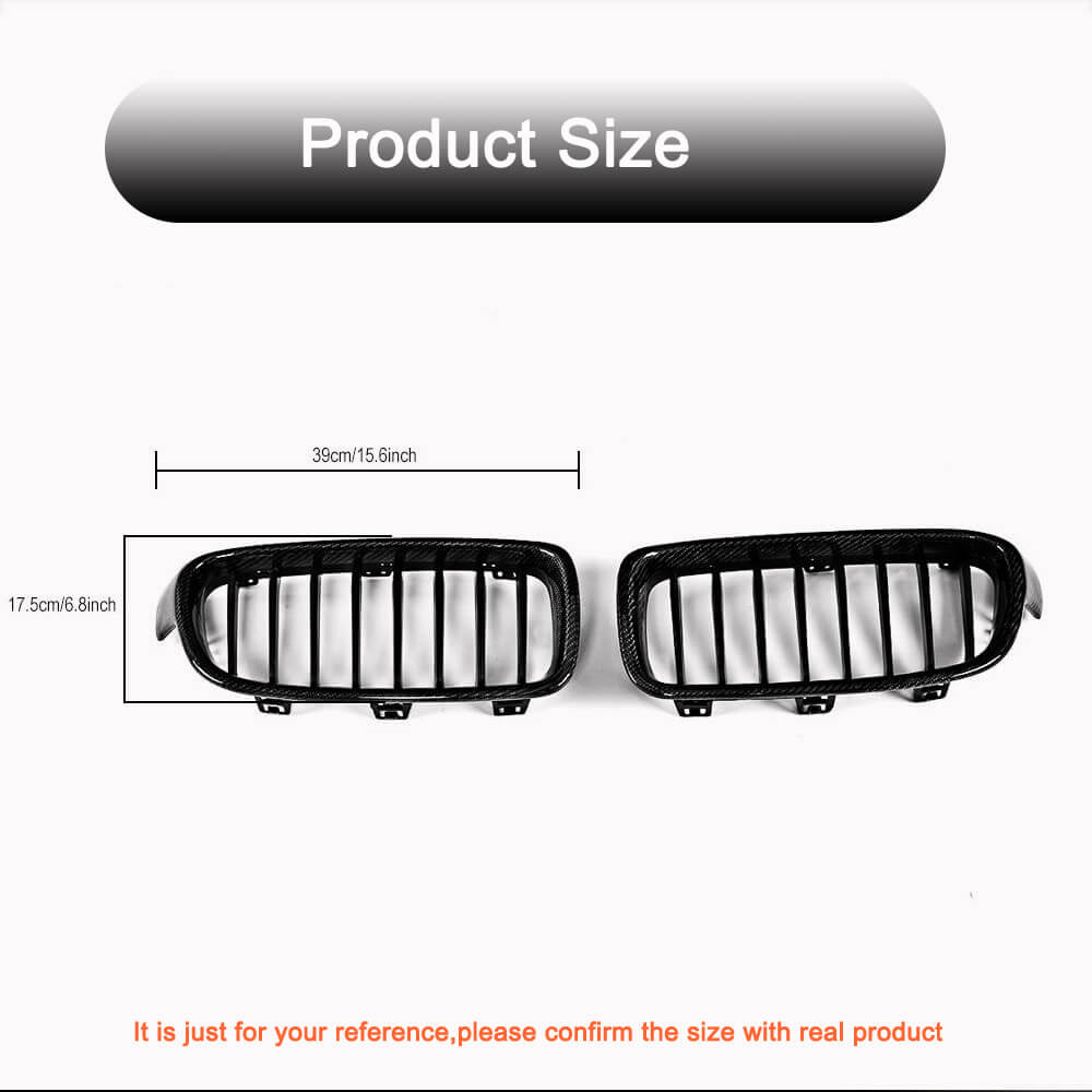 BMW 3 Series F30 F35 Sedan 4-Door 2013-2018 Front Grille Carbon Fiber-Ahacarbon
