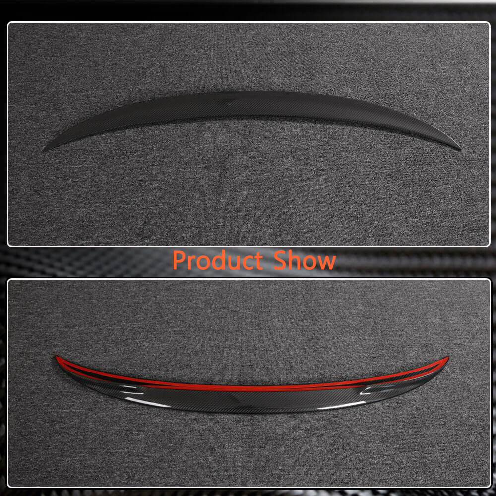 BMW 3 Series F30 F35 F80 M3 Sedan 4-Door 2012-2019 Rear Trunk Spoiler Dry Carbon Fiber-Ahacarbon