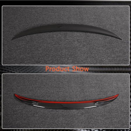 BMW 3 Series F30 F35 F80 M3 Sedan 4-Door 2012-2019 Rear Trunk Spoiler Dry Carbon Fiber-Ahacarbon