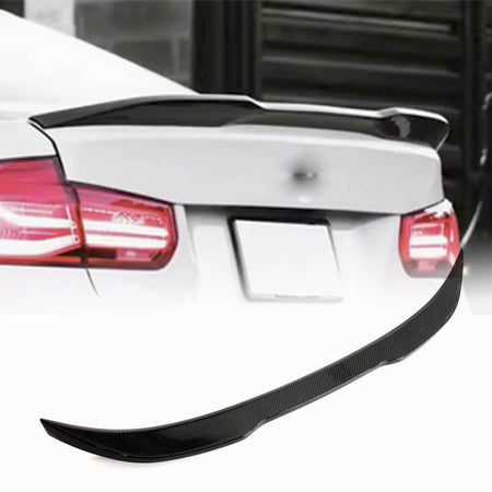 BMW 3 Series F30 F35 F80 M3 Sedan 4-Door 2012-2019 Rear Trunk Spoiler Dry Carbon Fiber-Ahacarbon