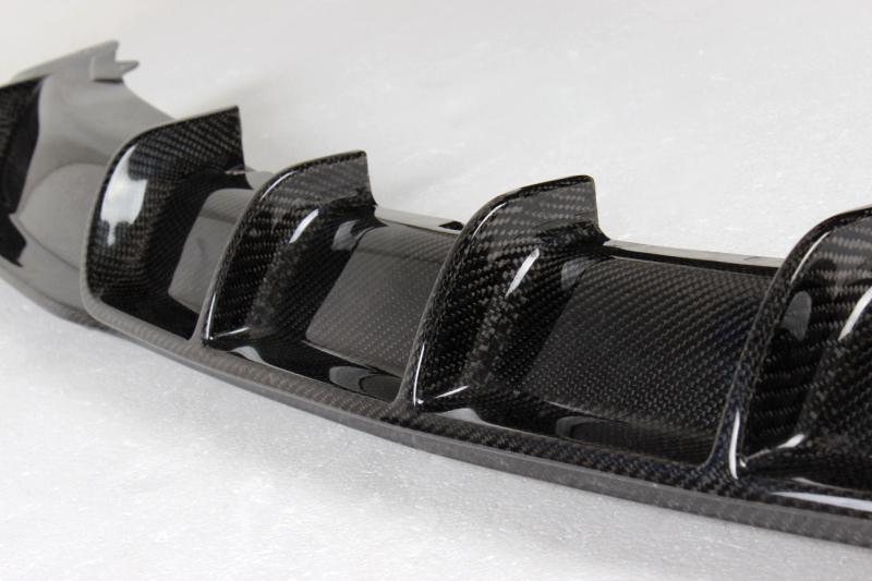 BMW 3 Series F30 M Sport 2012-2018 Rear Bumper Diffuser Carbon Fiber/FRP/ABS-Ahacarbon