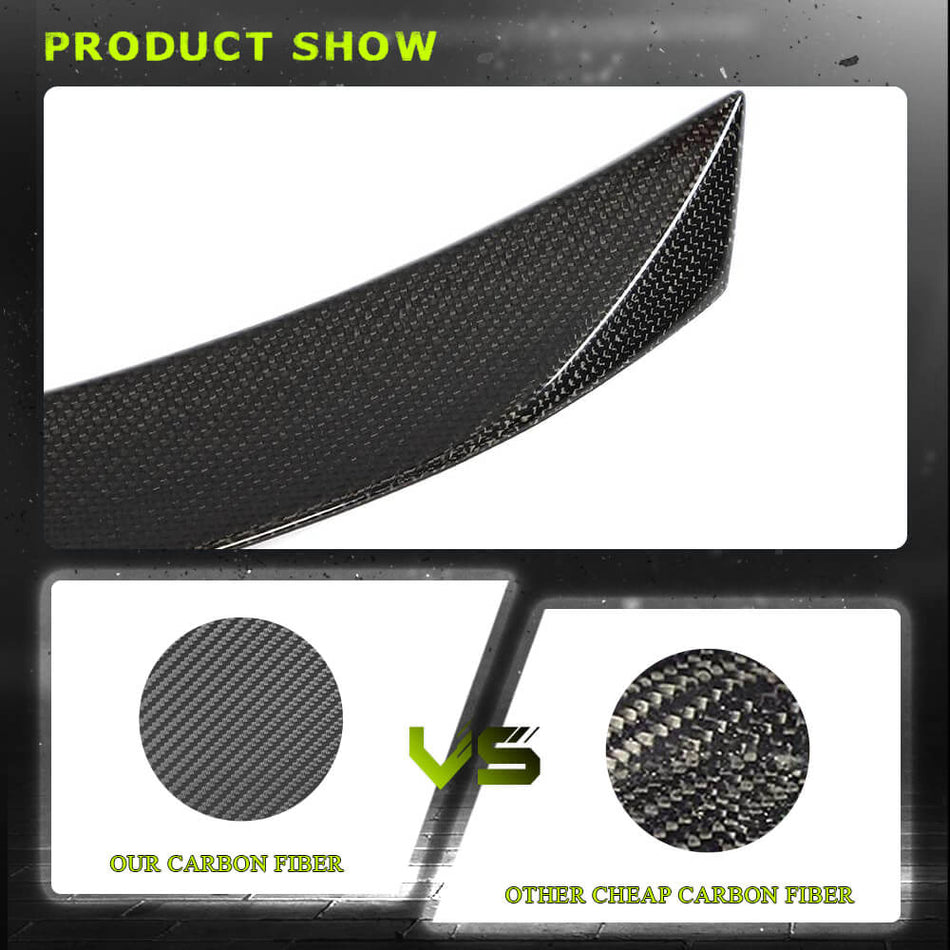 BMW 3 Series G20 320i 330i 330e M Sport Sedan 4-Door 2019-2022 Rear Trunk Spoiler Carbon Fiber-Ahacarbon