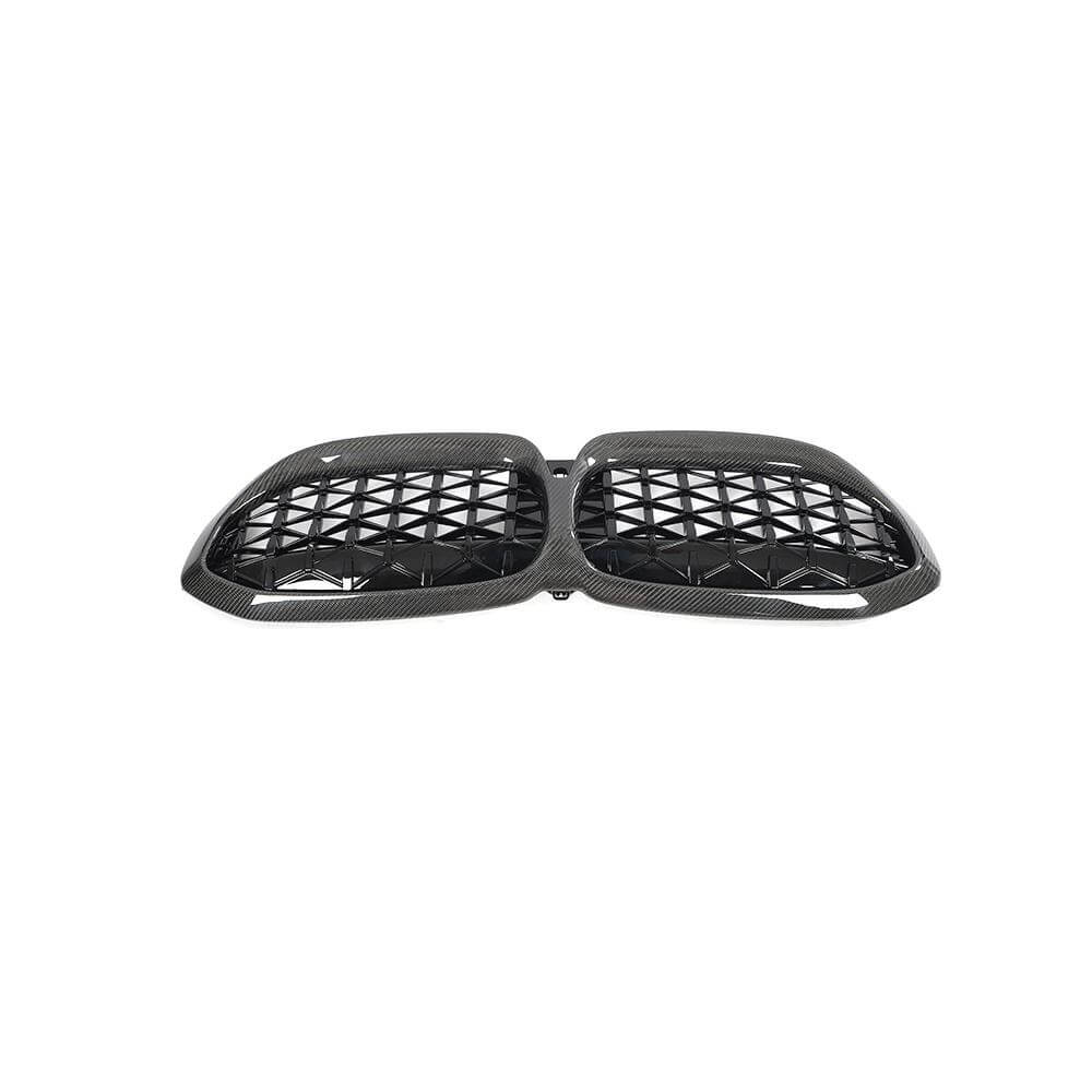 BMW 3 Series G20 330i M340i 2019-2022 Front Grille Carbon Fiber(with camera hole)-Ahacarbon