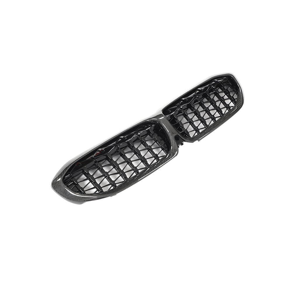 BMW 3 Series G20 330i M340i 2019-2022 Front Grille Carbon Fiber(with camera hole)-Ahacarbon