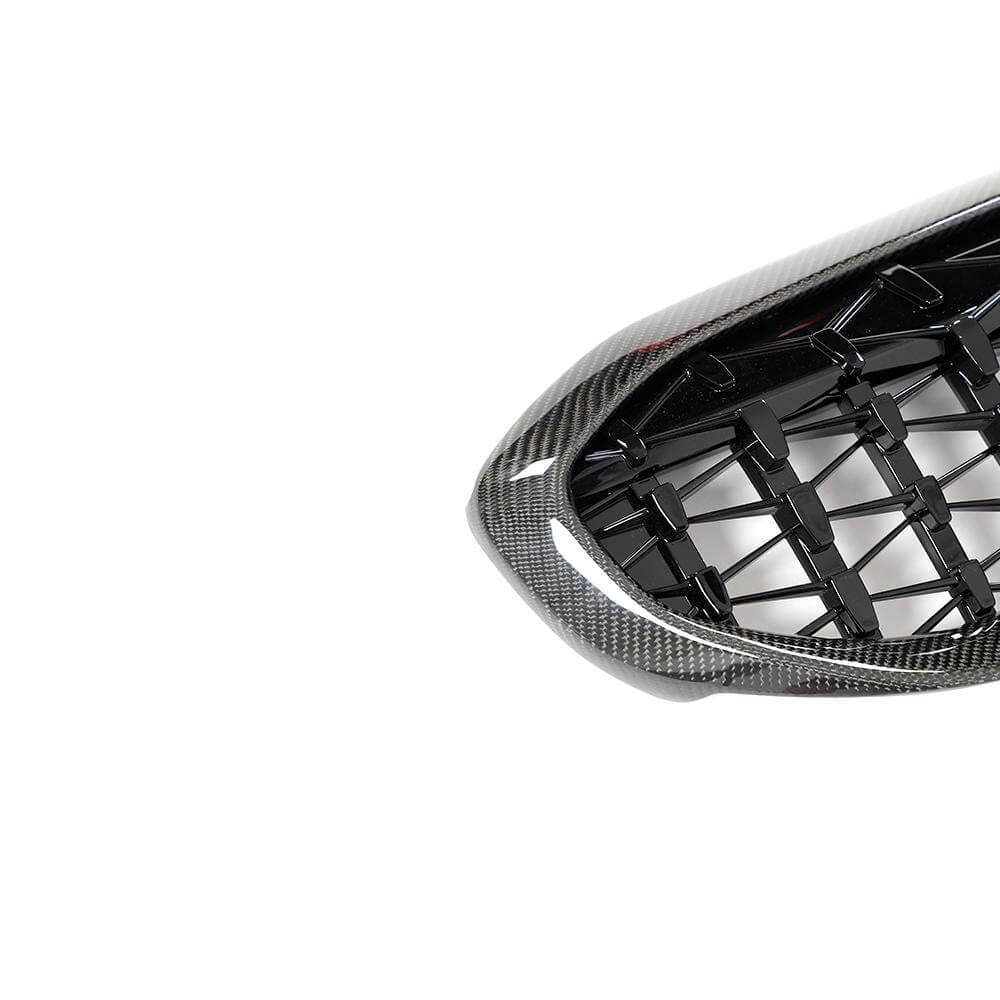 BMW 3 Series G20 330i M340i 2019-2022 Front Grille Carbon Fiber(with camera hole)-Ahacarbon