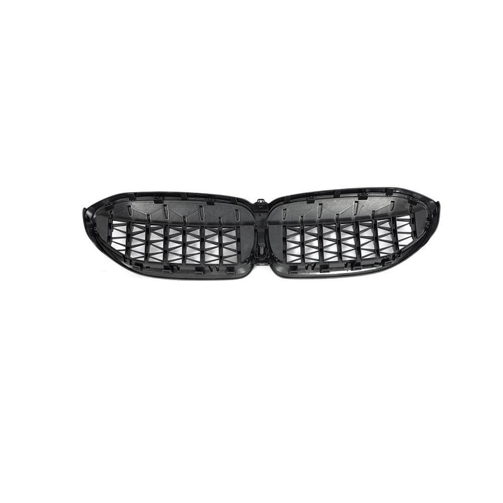BMW 3 Series G20 330i M340i 2019-2022 Front Grille Carbon Fiber(with camera hole)-Ahacarbon