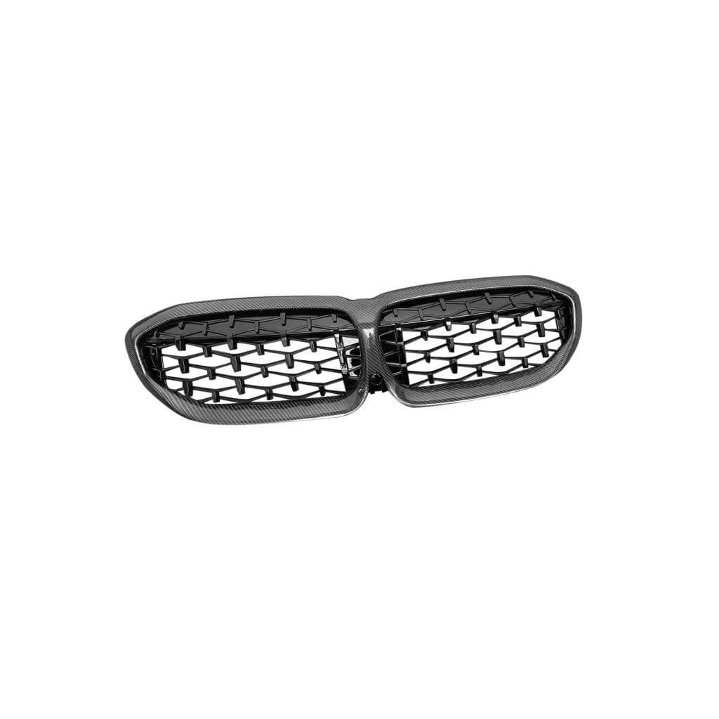 BMW 3 Series G20 G28 320i 330i 2019-2021 Carbon Fiber Front Hood Kidney Grill-Ahacarbon