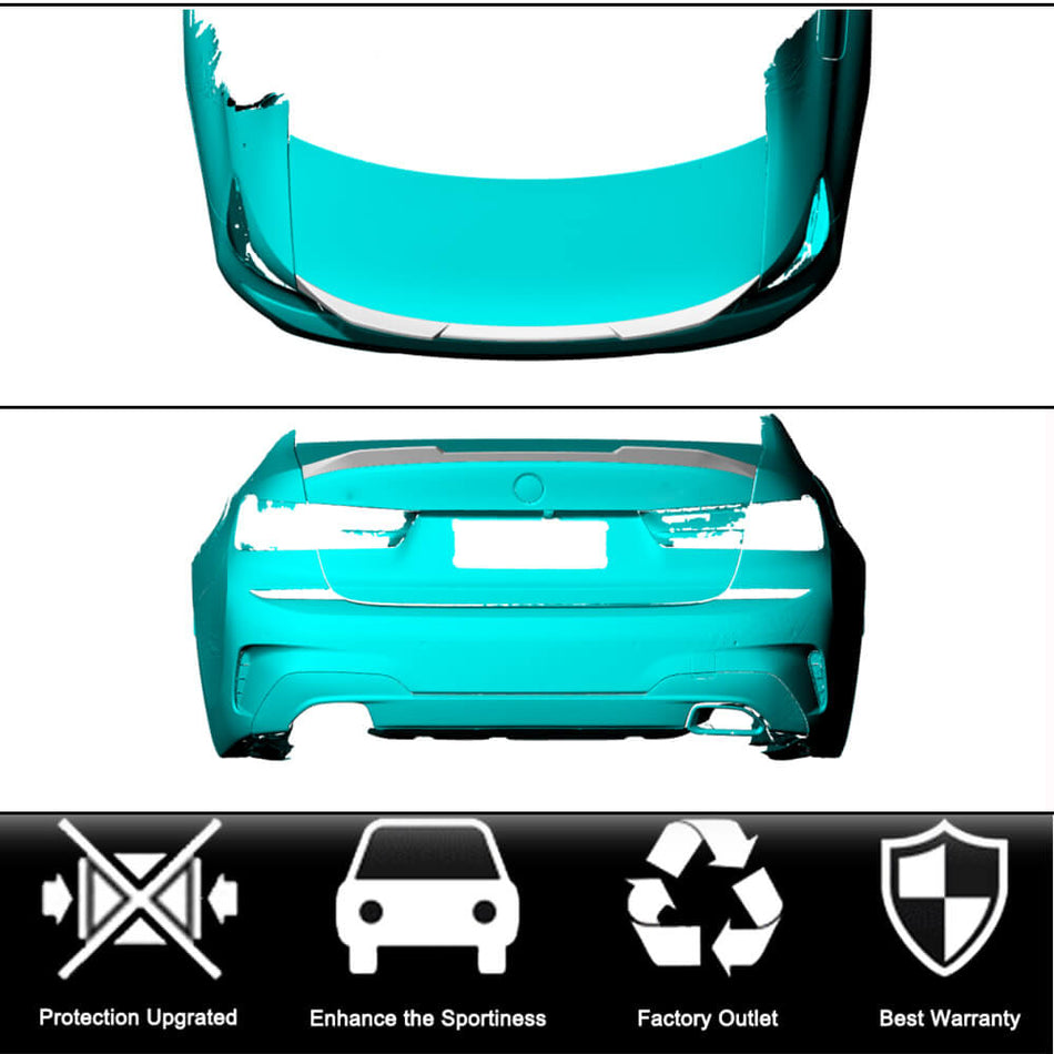 BMW 3 Series G20 G28 320i 330i M Sport Sedan 4-Door 2020-2023 Rear Trunk Spoiler Carbon Fiber-Ahacarbon