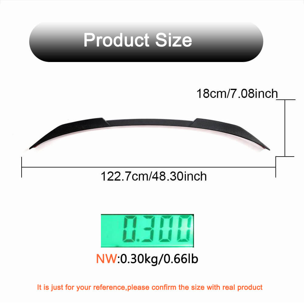 BMW 3 Series G20 G28 320i 330i M Sport Sedan 4-Door 2020-2023 Rear Trunk Spoiler Carbon Fiber-Ahacarbon