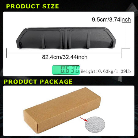 BMW 3 Series G20 G28 320i 330i M Sport Sedan 4-Door 2022-2023 Rear Bumper Diffuser Carbon Fiber Lip Rear Bumper Cover Lower Lip Spoiler Valance Protector Factory Outlet-Ahacarbon