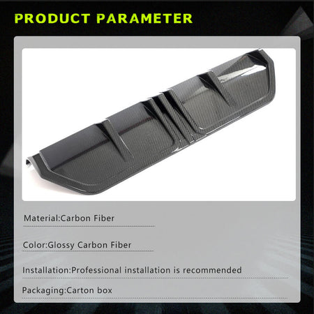 BMW 3 Series G20 G28 320i 330i M Sport Sedan 4-Door 2022-2023 Rear Bumper Diffuser Carbon Fiber Lip Rear Bumper Cover Lower Lip Spoiler Valance Protector Factory Outlet-Ahacarbon