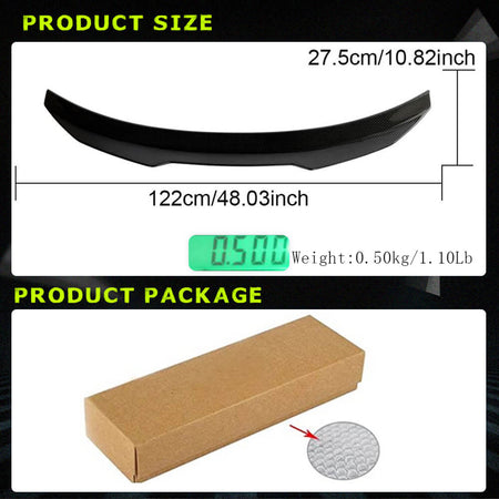 BMW 3 Series G20 G28 G80 M3 Rear Trunk Spoiler Dry Carbon Fiber-Ahacarbon