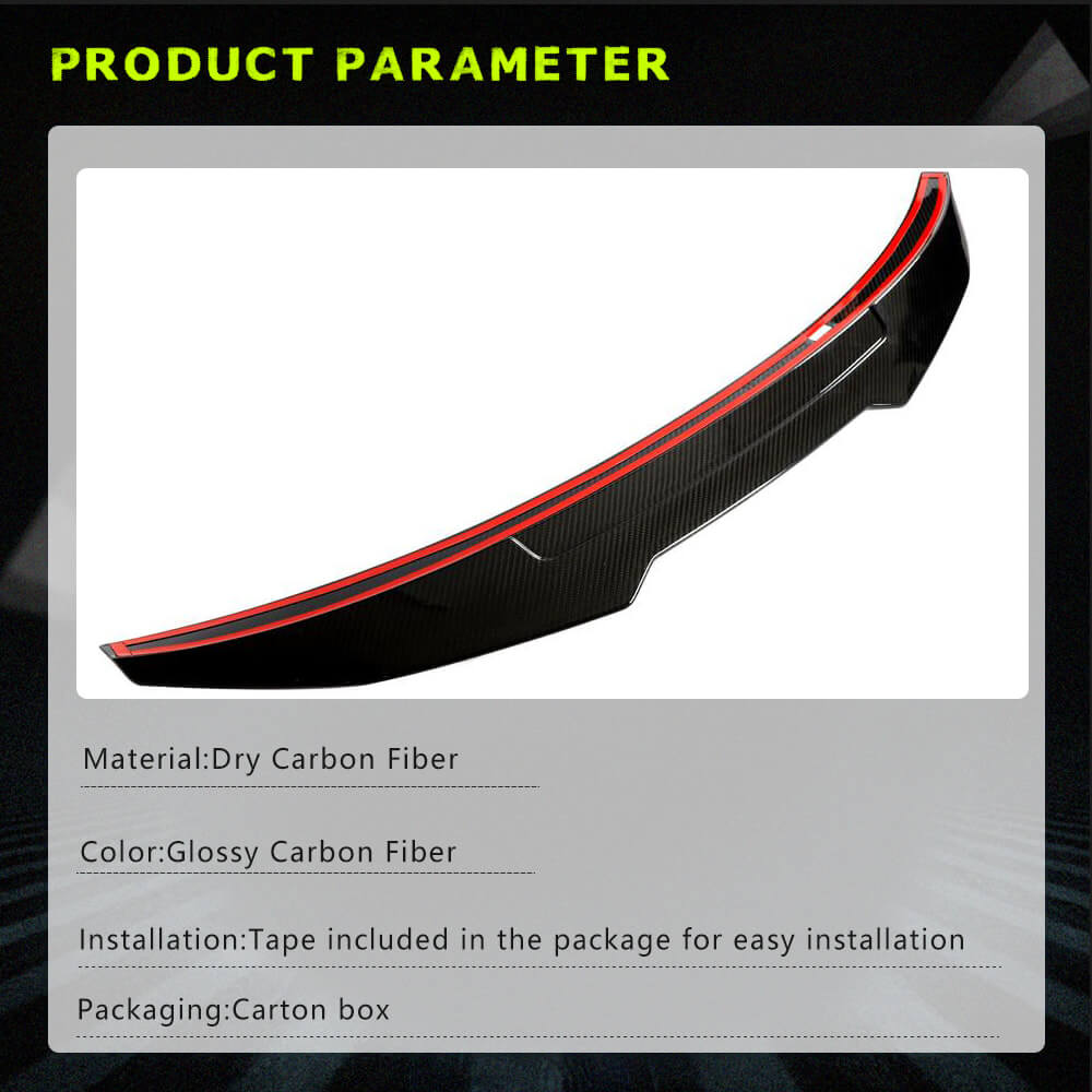 BMW 3 Series G20 G28 G80 M3 Rear Trunk Spoiler Dry Carbon Fiber-Ahacarbon