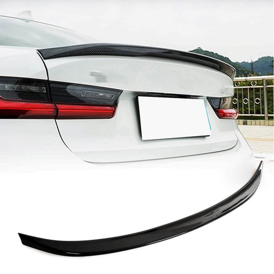 BMW 3 Series G20 G28 G80 M3 2020-2023 Rear Trunk Spoiler Dry Carbon Fiber-Ahacarbon