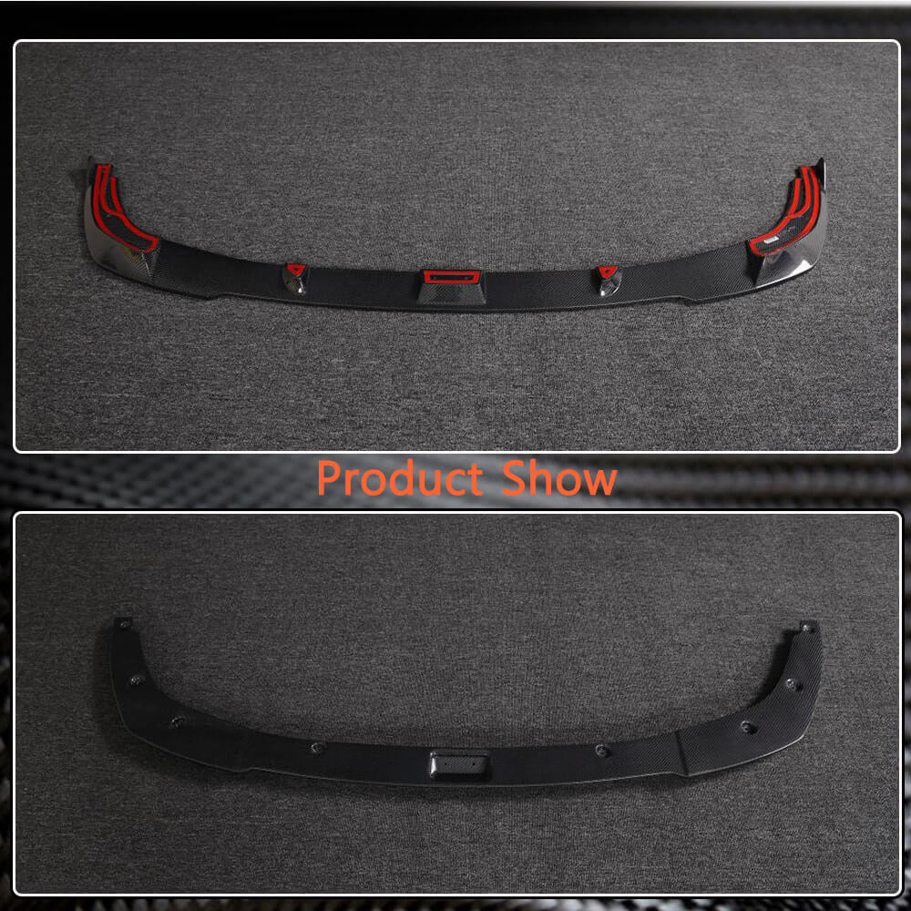 BMW 3 Series G20 G28 LCI M-Sport 2022-2023 Front Bumper Lip Carbon Fiber-Ahacarbon