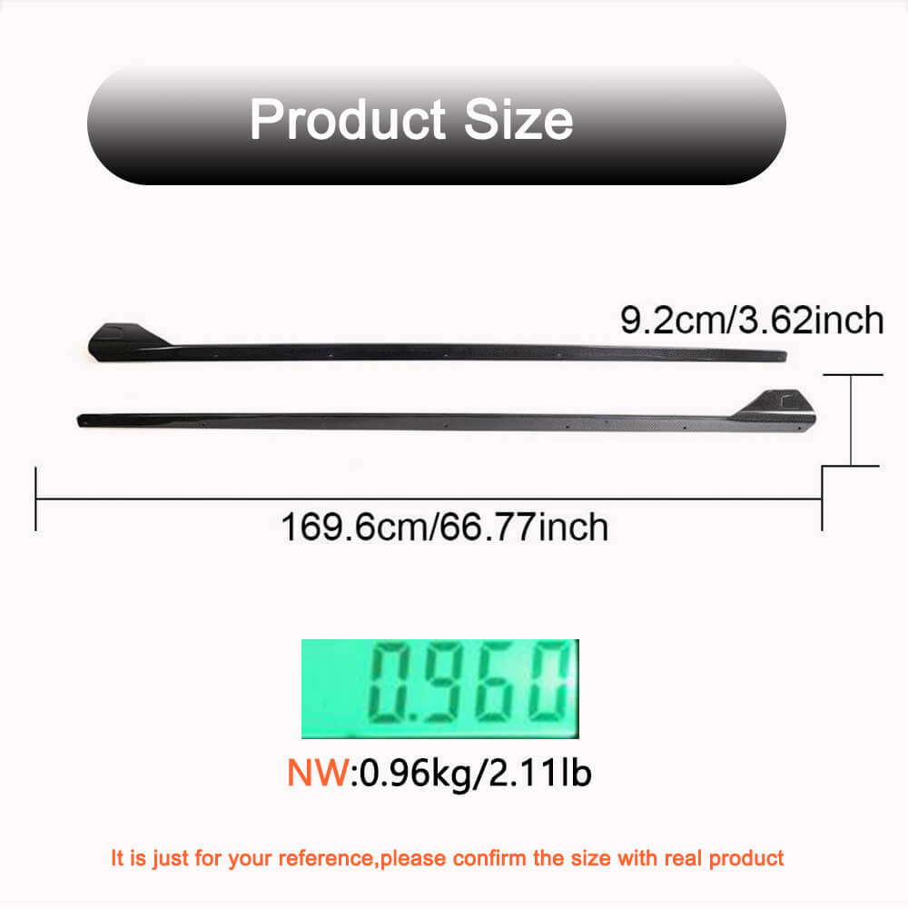 BMW 3 Series G20 G28 LCI M Sport Base Sedan 4-Door 2020-2024 Side Skirts Carbon Fiber-Ahacarbon