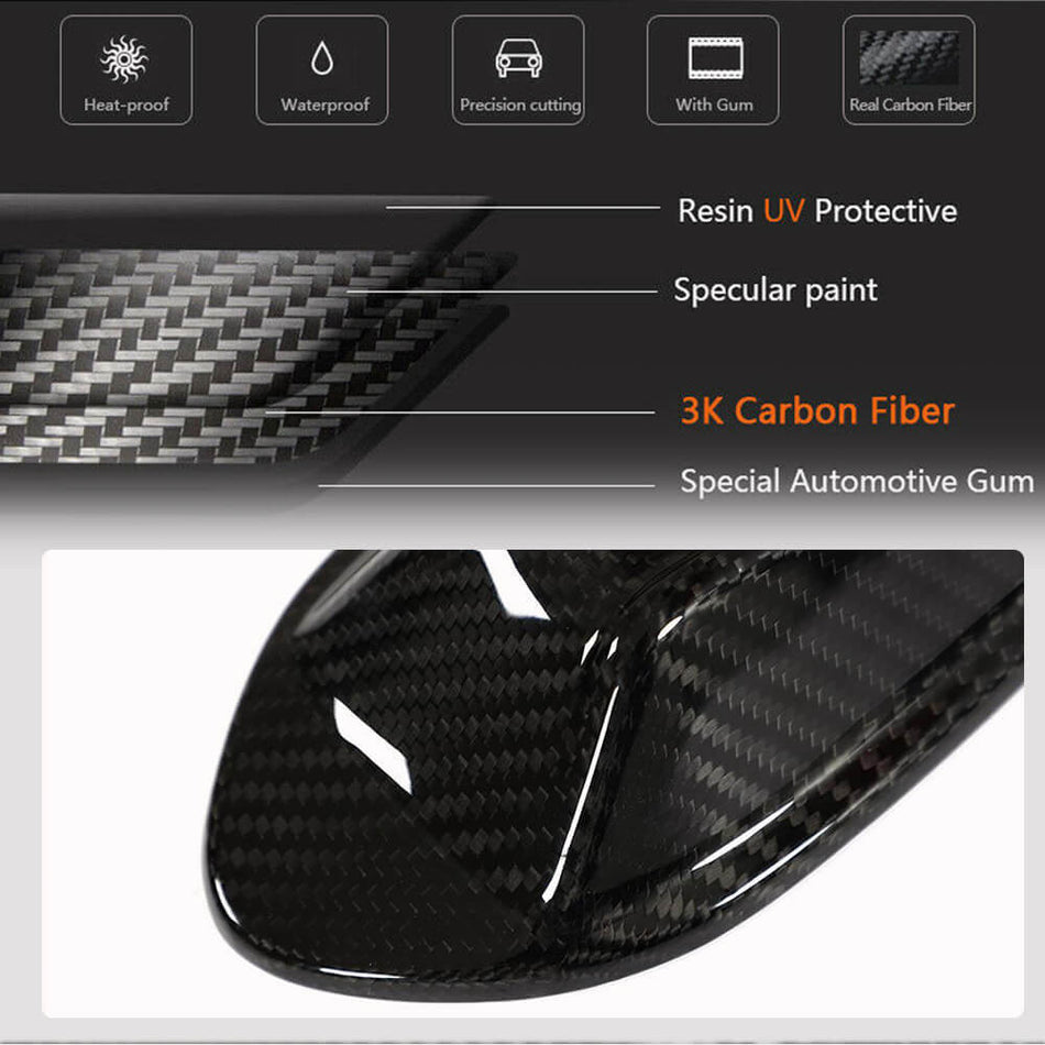 BMW 3 Series G20 LCI 2022-2023 Shark Fin Roof Antenna Cover Dry Carbon Fiber-Ahacarbon