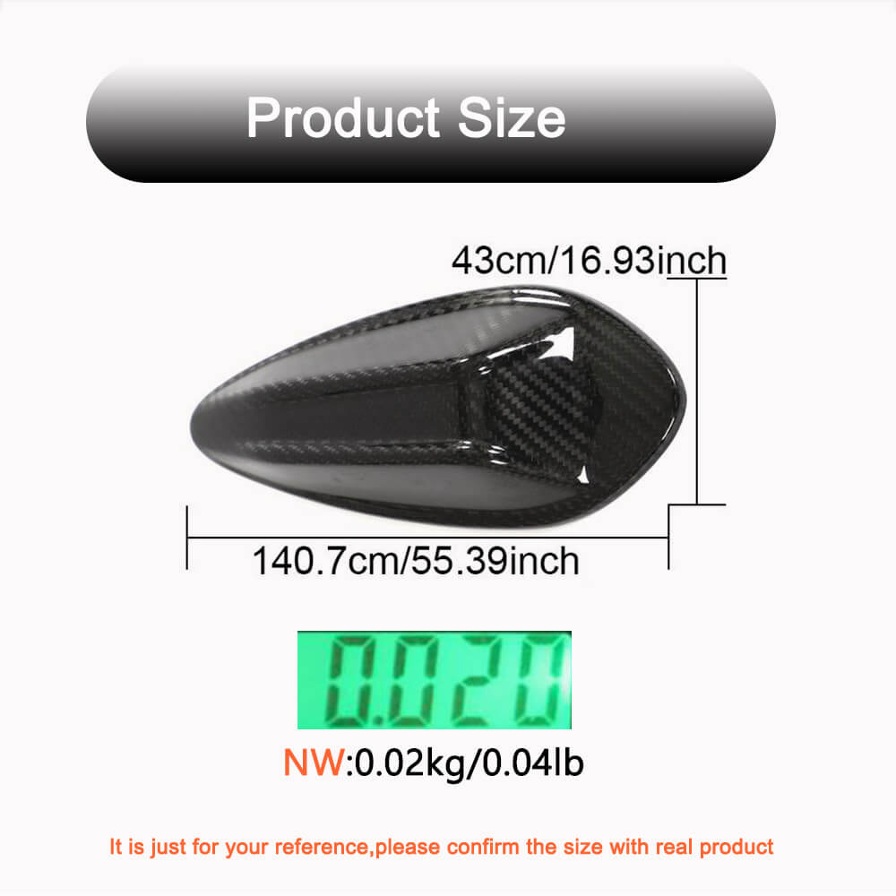 BMW 3 Series G20 LCI 2022-2023 Shark Fin Roof Antenna Cover Dry Carbon Fiber-Ahacarbon