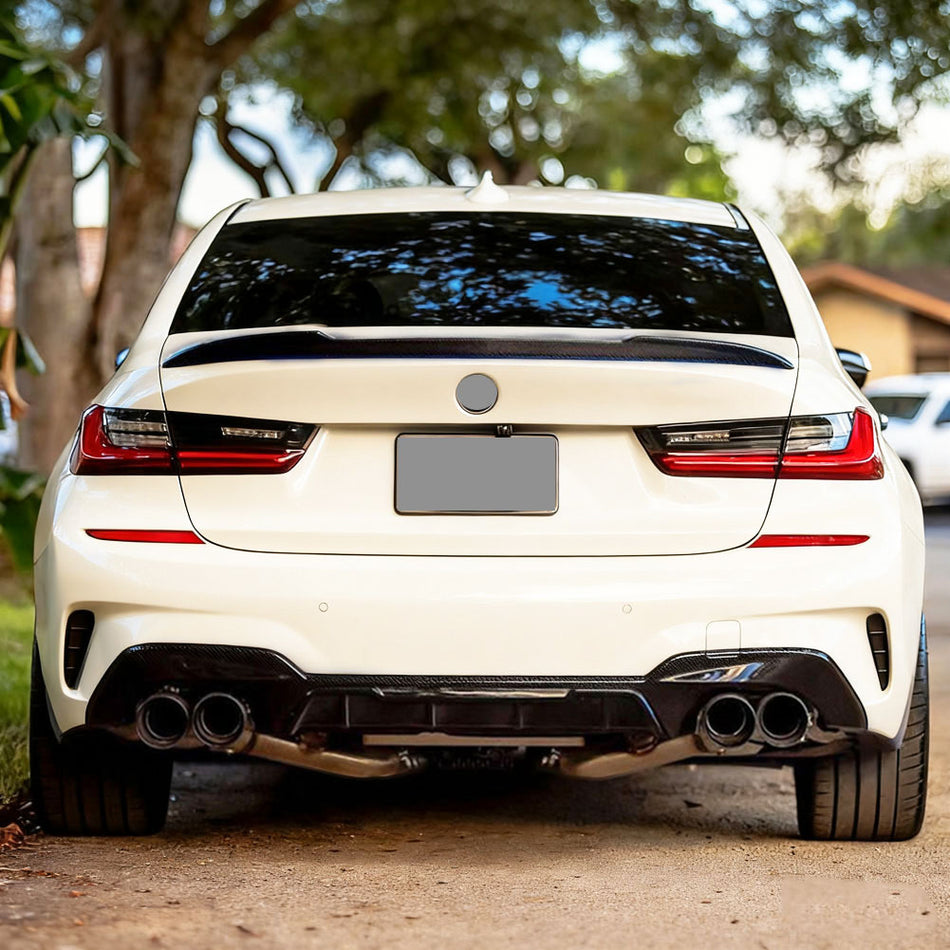 BMW 3 Series G20/M3 G80 2019-2025 Rear Trunk Spoiler Dry Carbon Fiber