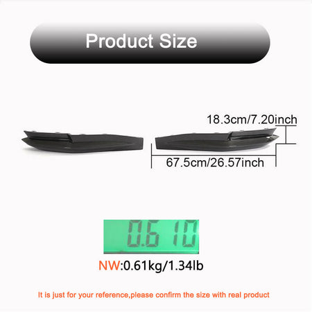 BMW 3 Series G80 M3 Sedan 2021-2022 Rear Bumper Splitters Replacement Style Carbon Fiber-Ahacarbon