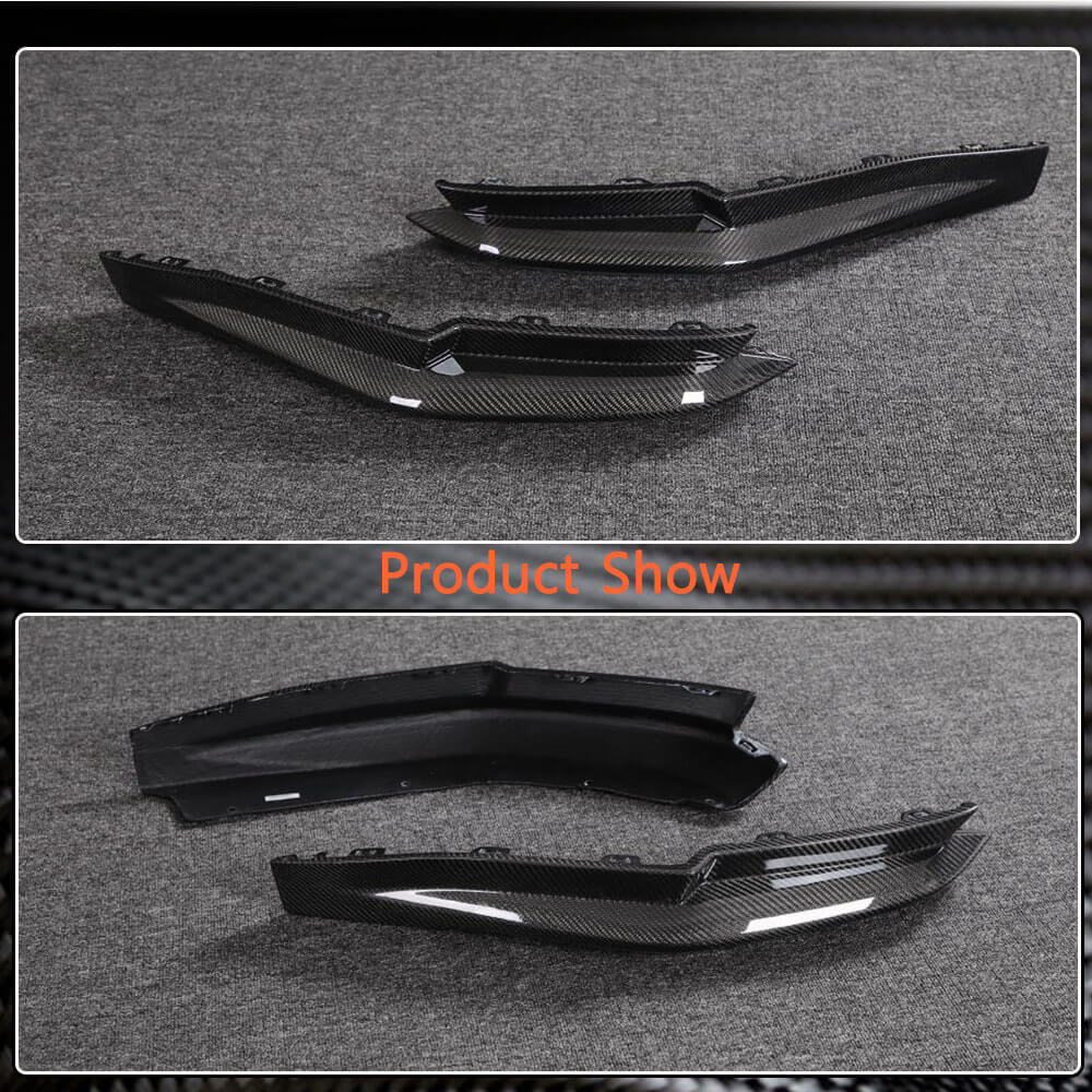 BMW 3 Series G80 M3 Sedan 2021-2022 Rear Bumper Splitters Replacement Style Carbon Fiber-Ahacarbon