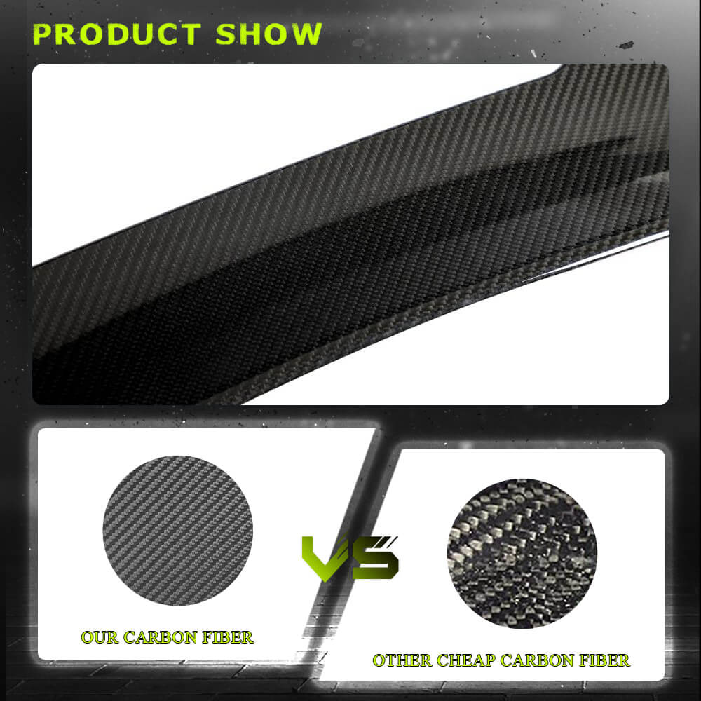 BMW 4 Series F32 Base/M Sport Coupe 2013-2020 Dry Carbon Fiber Rear Trunk Spoiler-Ahacarbon